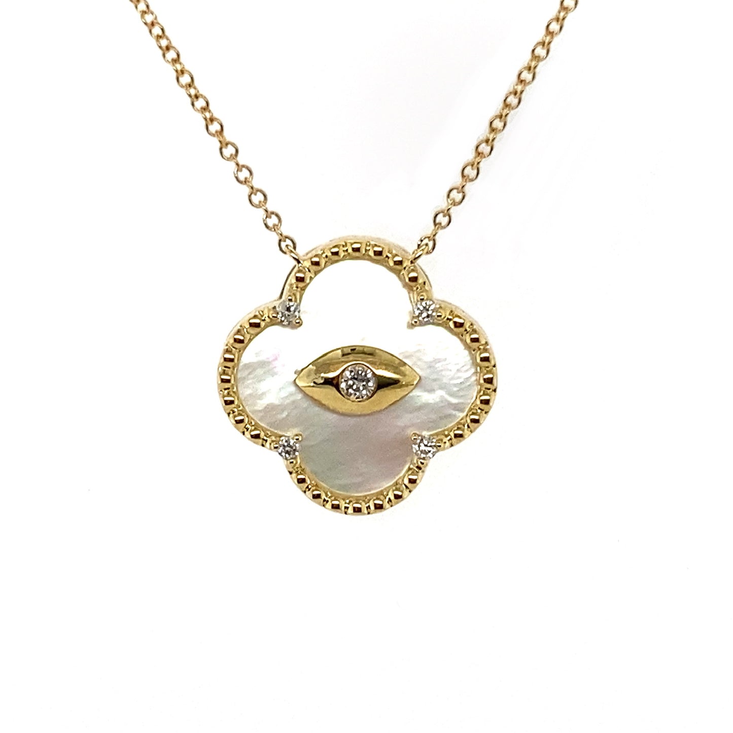 Gold Mother of Pearl Necklace