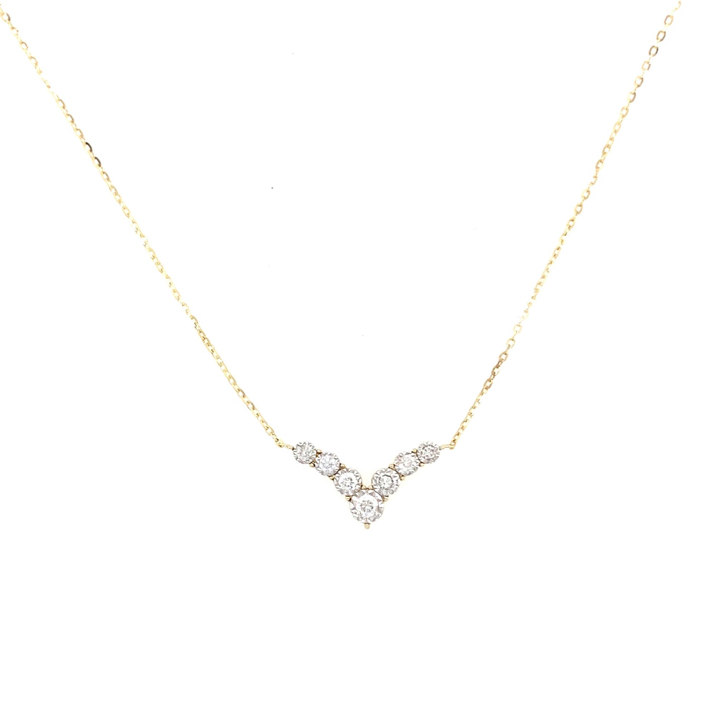 V Diamond Necklace