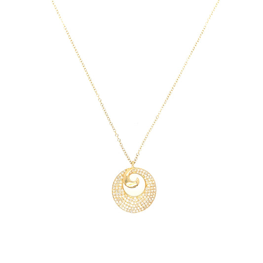 Diamond Circle Necklace