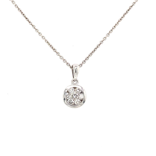 Diamond Cluster Necklace